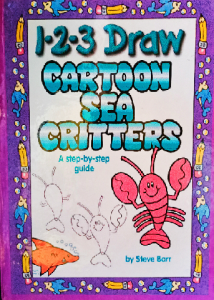 1-2-3 draw cartoon sea critters