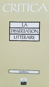 Critica la dissertation littéraire