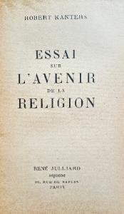 Essai sur l'avenir de la religion