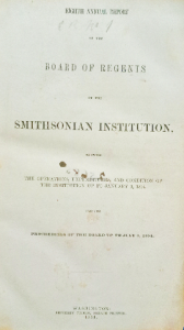 Board of regents of the smithsonian institution