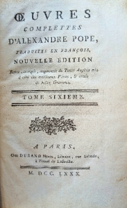 Oeuvres complettes d'Alexandre pope traduites en François