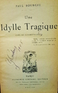 Paul bourget une idylle tragique