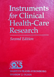 Instruments for clinical health care research
