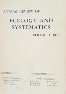 Annual review of ecology and systematics