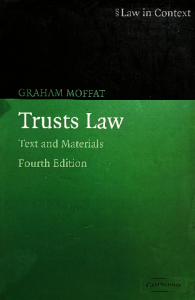 Trusts law text and materials